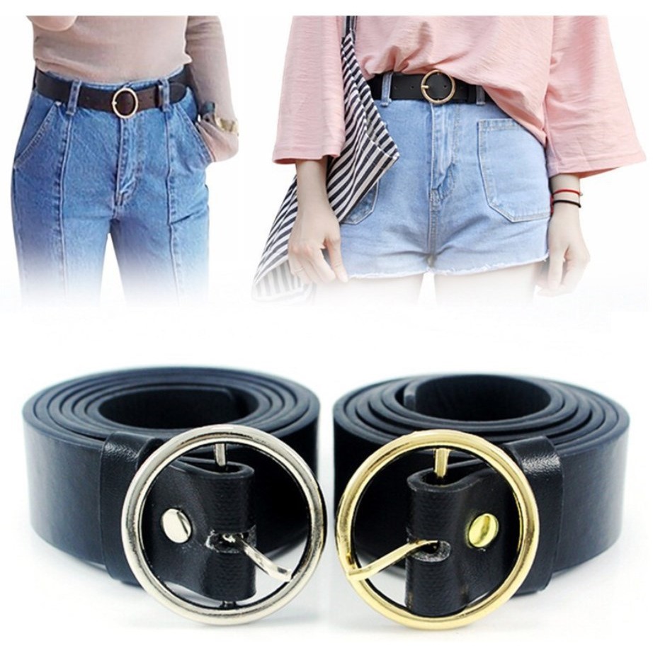 Ikat Ban Pinggang Wanita C1 Korea Fashion Kulit PU Sabuk Aksesoris Fashion Cewe Womens Belt