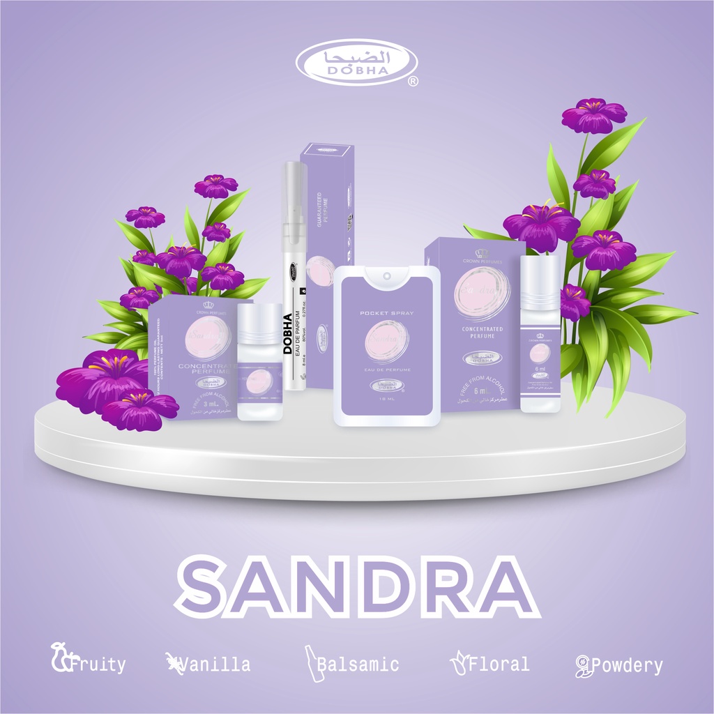 Dobha Parfum Sandra Original - Parfum Pria dan Wanita (Unisex)