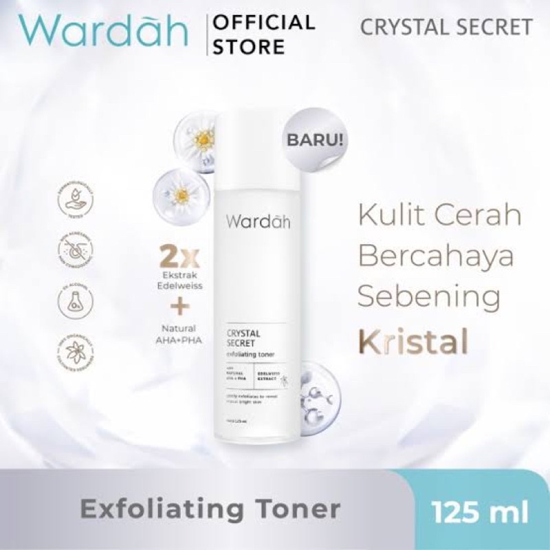 WARDAH CRYSTAL SECRET EXFOLIATING TONER & SERUM