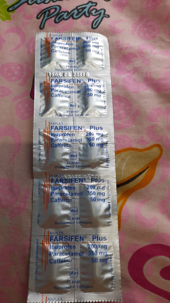 Farsifen Plus Ibu Profen Paracetamol Caffeine Kaplet Shopee Indonesia