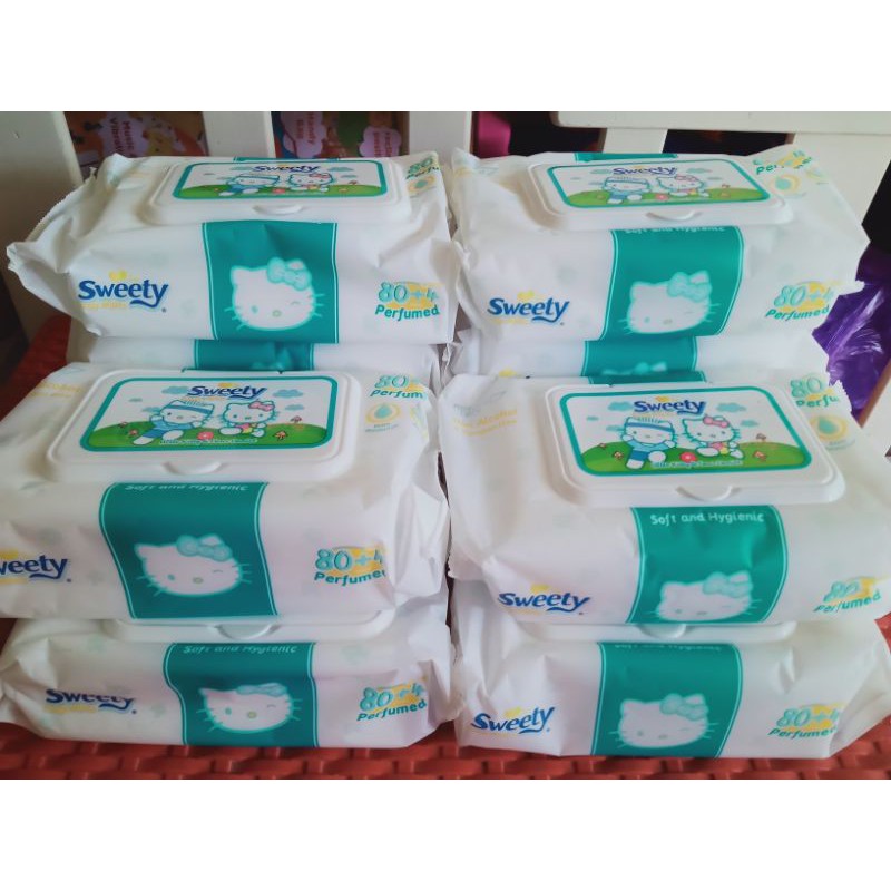 tisu basah sweety parfum