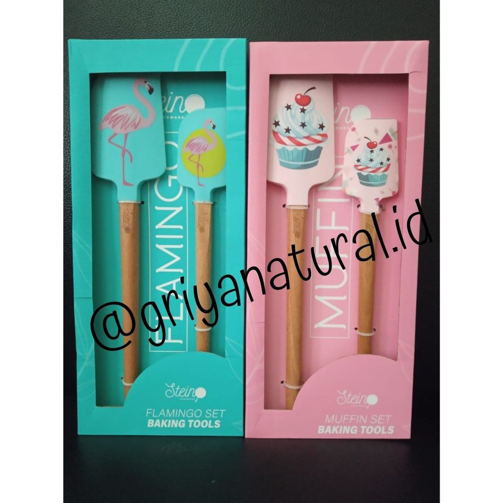 SteinCookWare Stein Spatula Muffin / Flamingo Set