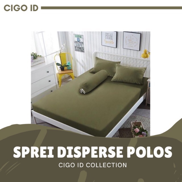 SPREI DISPERSE POLOS BY MORNING OWL  BAHAN KATUN DISPERSE MICROTEX  120x200 / 160x200 / 180x200  TINGGI 20