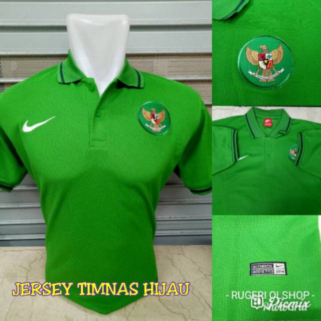 JERSEY TIMNAS INDONESIA HIJAU 2018 POLO  SHIRT