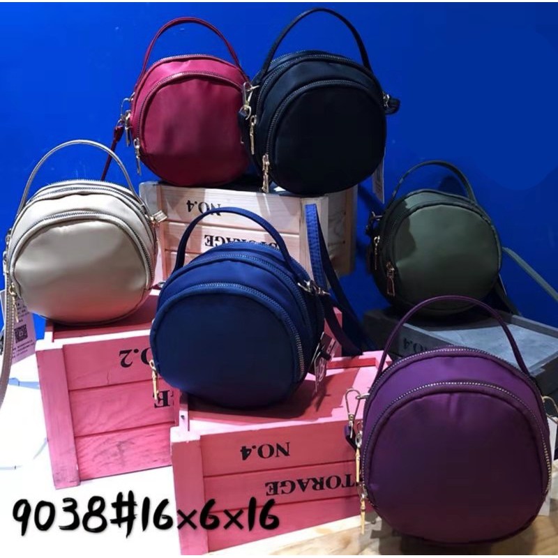 Tas Wanita Import Jinjing Dan Selempang BOBO Mini BB9038 9038 Bahan Parasut Kualitas Super High Qual