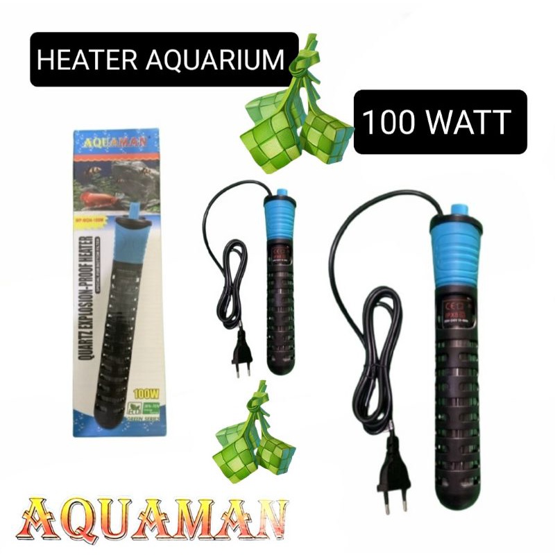 AQUAMAN MGH HEATER AQUARIUM PEMANAS AIR AQUARIUM 100WAT