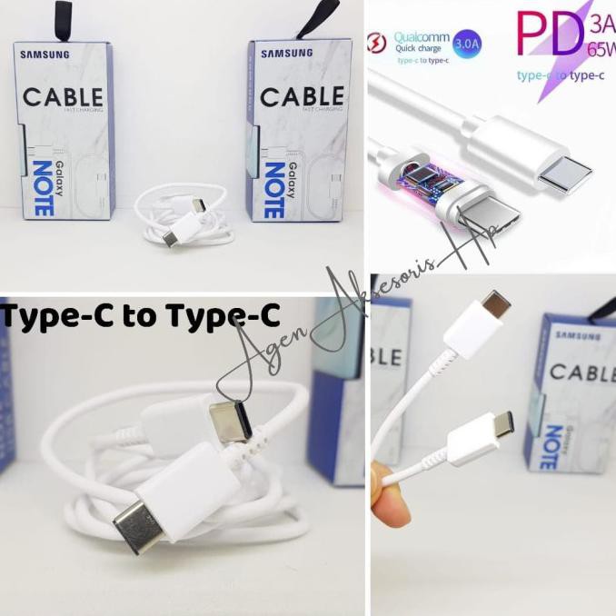 PD TYPE C KABEL DATA SAMSUNG TYPE C TO TYPE C KABEL CASAN SAMSUNG QC