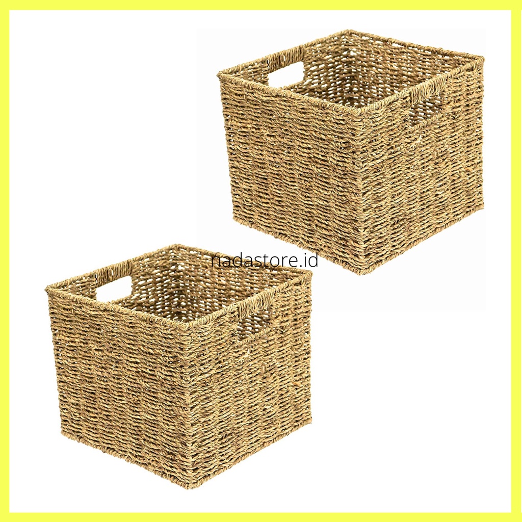waterhyacinth square storage basket / keranjang anyaman enceng gondok /  / Tempat Penyimpanan / box