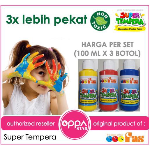 

fas school paint original 100 ml set 3 - cat air poster tempera sry77