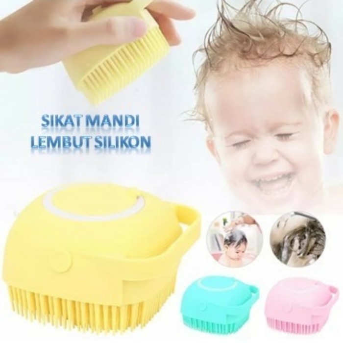 Sikat Mandi Silikon 80ml Bisa Diisi Ulang Buth Brush / Sikat Sabun ACC Grosir