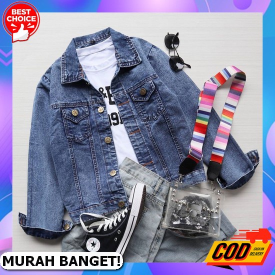 Jaket Jeans Jins Wanita Levis Kekinian Cewek Terbaru 2021 Import Nh798 [Ashanty Snow Ro]Jaket Wanit 