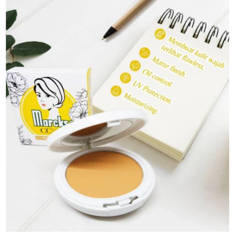 Marcks CC cake Reffil powder Ivory dan Natural beige