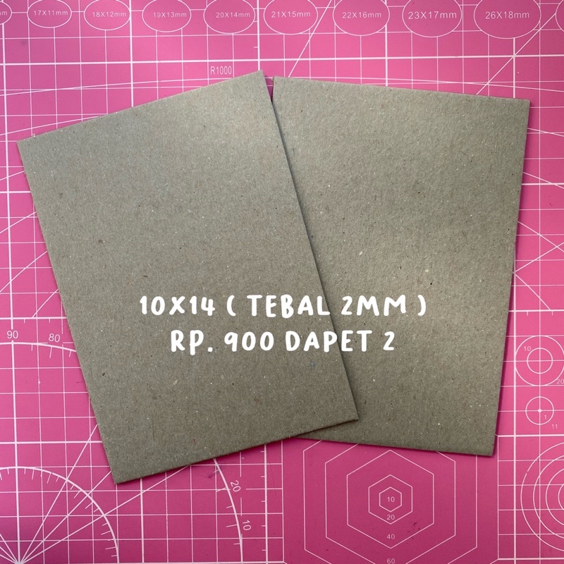 ( sepasang ) eco board / yellowboard / carton board / yb / yellow board / grey board bahan packing p