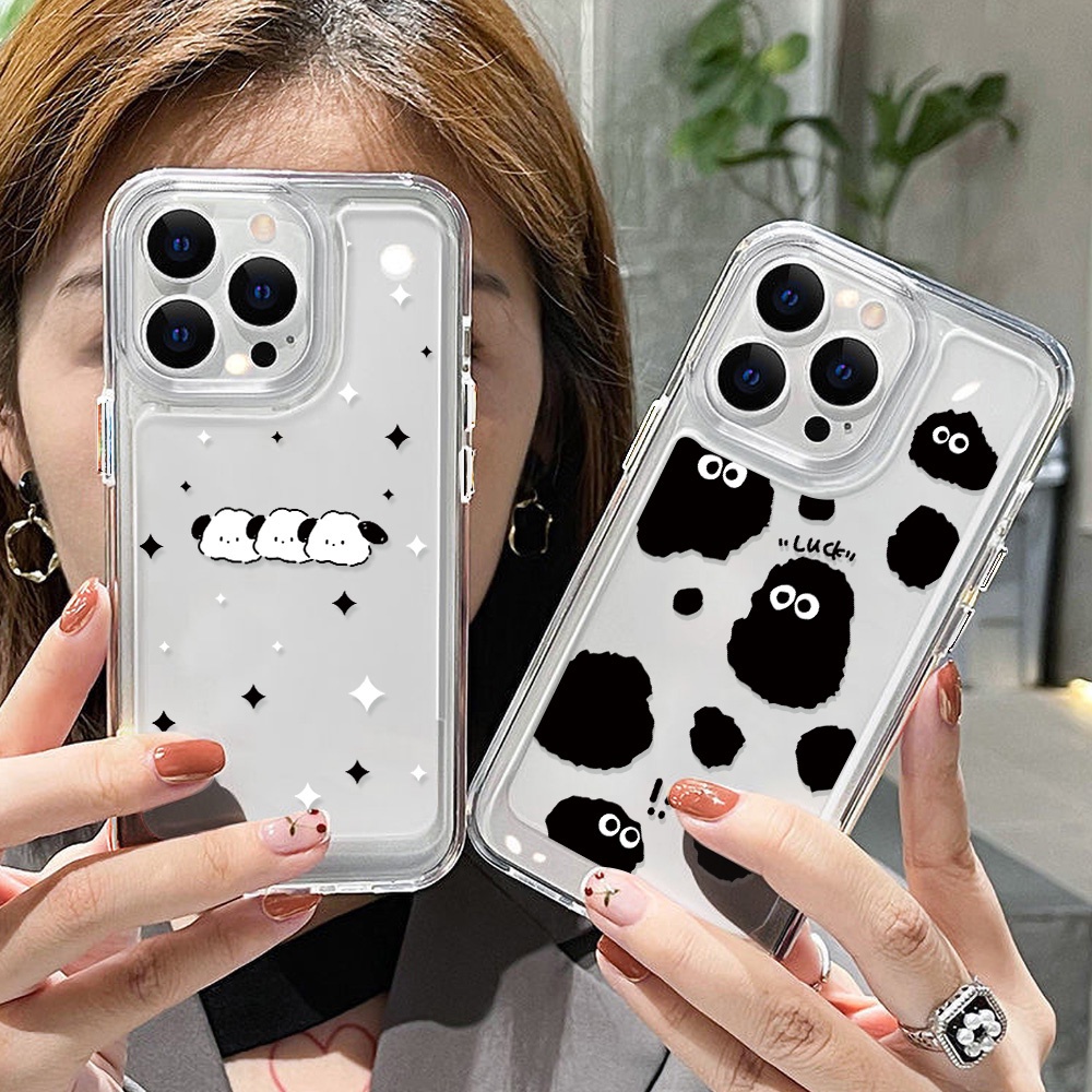 Case Bahan Akrilik TPU Transparan Tahan Banting Untuk iPhone 11 Pro Max 13 Pro 12 Pro XS Max XR X 8 Plus 7 Plus SE 2020 2022