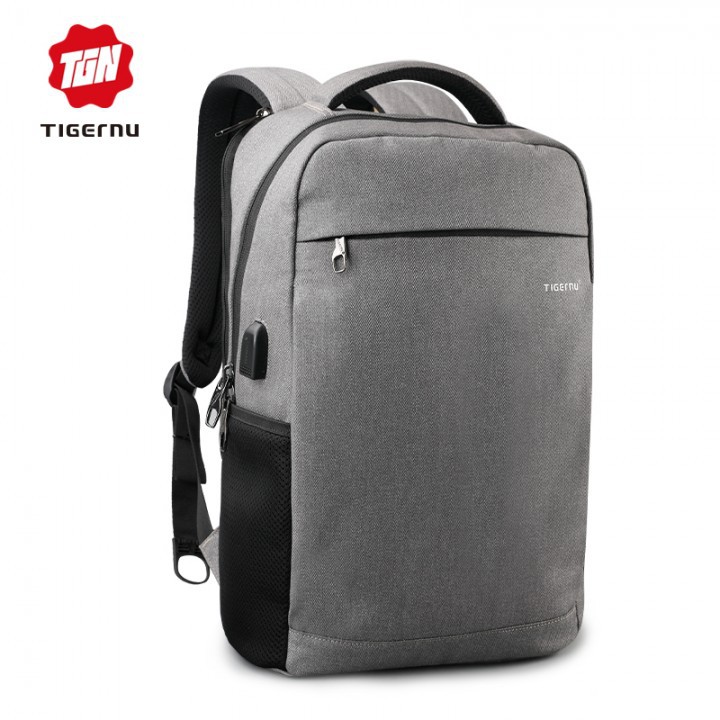 Original TIGERNU T-B3217 - 15.6 Inch - Anti Theft - Grey (Tas Laptop)