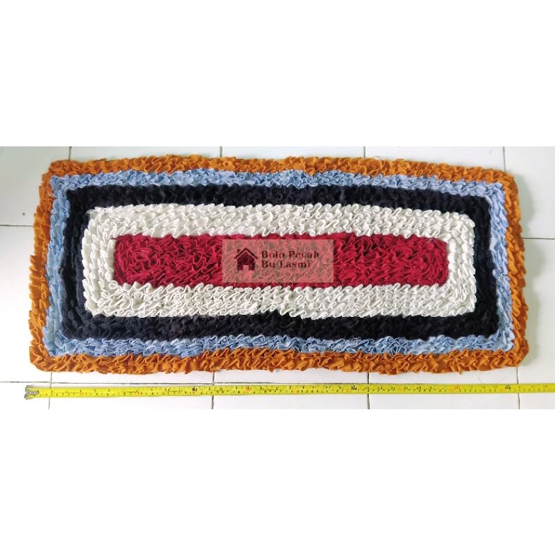 Keset Jumbo / Keset Kaki Kamar Mandi / Keset Dapur Panjang Jumbo / Keset Rintik Kain Perca Premium T