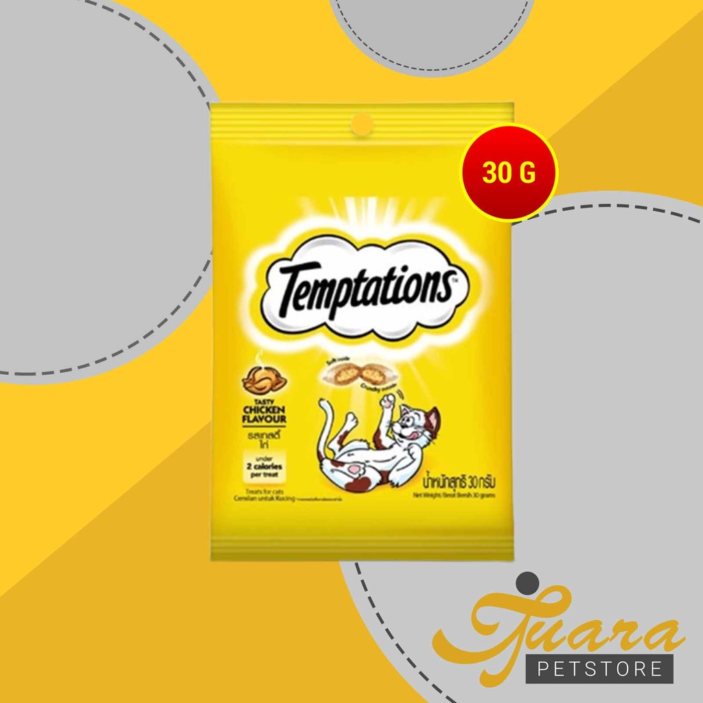 Temptation bites Snack Cemilan Kucing 30 gram All Varian - CHICKEN