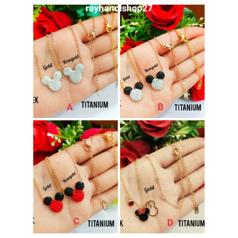 Perhiasan Titanium terbaru motif dan model nya pilihan bahan Lapis emas 23k anti karat