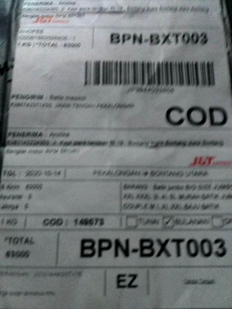 Baju Batik Wanita Modern Monalisa Genes M,l,xl Asli Pekalongan