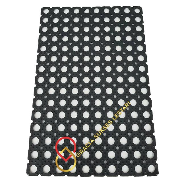 Keset Karpet Karet Anti Slip Kamar Mandi Karpet Masjid Wudhu Kamar Mandi Kompos 40 x 60 cm