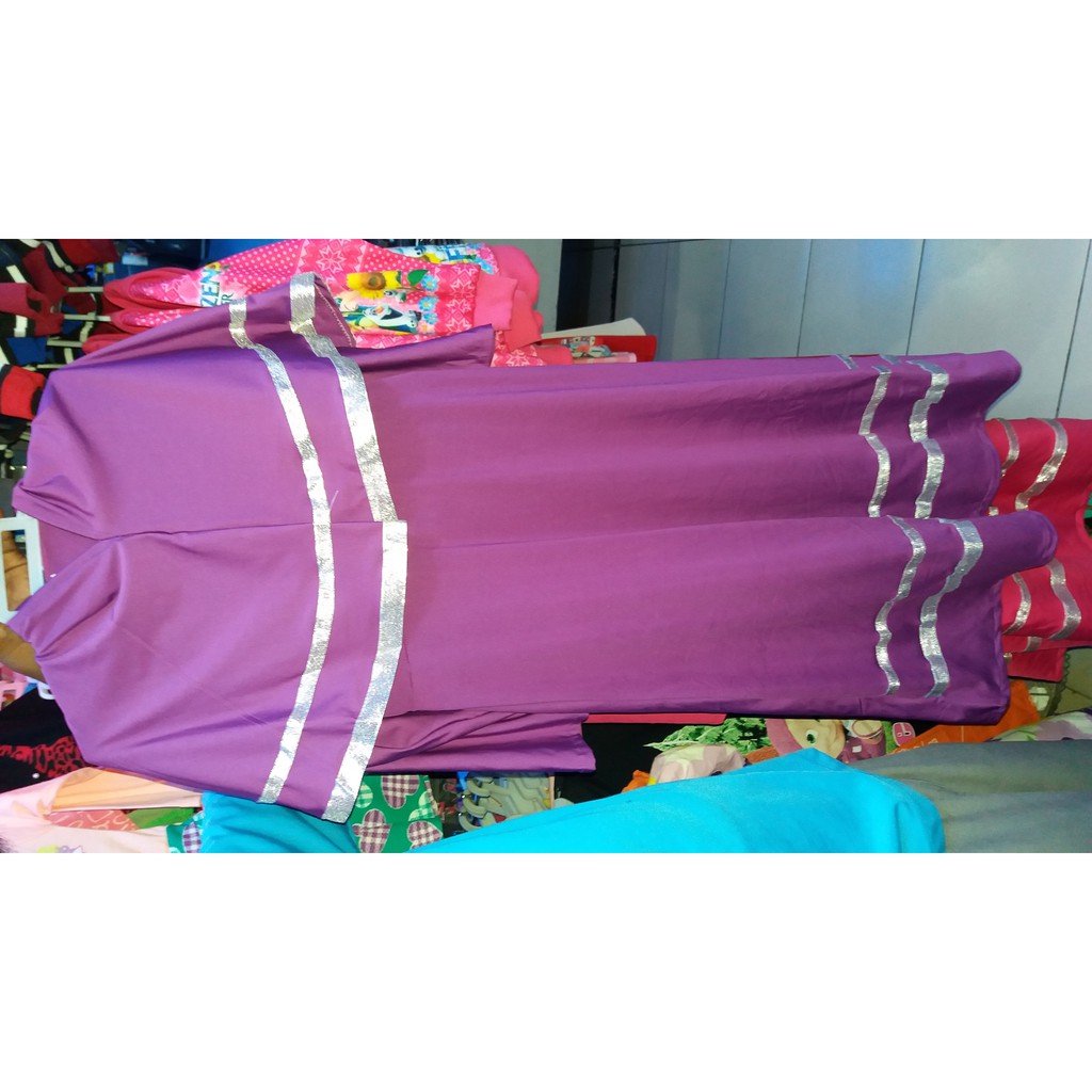 Gamis Bergo Anak Fiona Silver