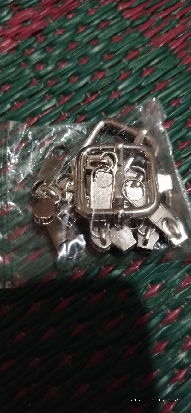 Kepala Resleting No 3 Nikel 12 Pcs