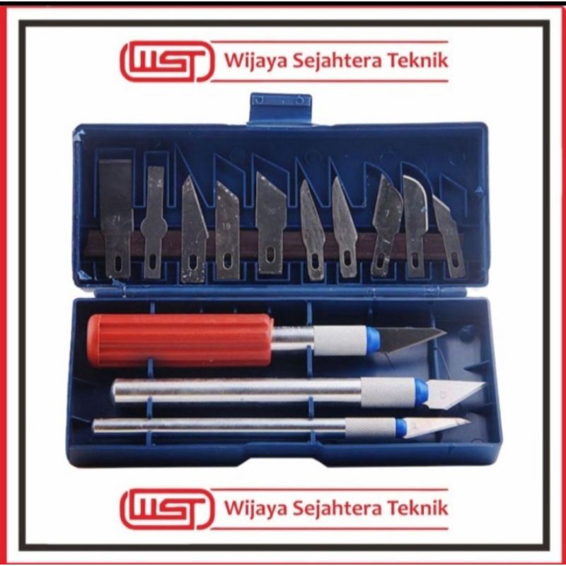 

Pisau ukir set 13 pcs Crafting art cutter pen sticker knife