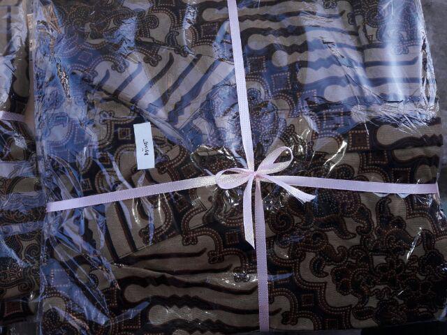 Asifa Batik Hrb026 Kenongo Kemeja Tosca Pendek Pekalongan Padi M L Xl Sogan Tulis Halus Kemeja Batik