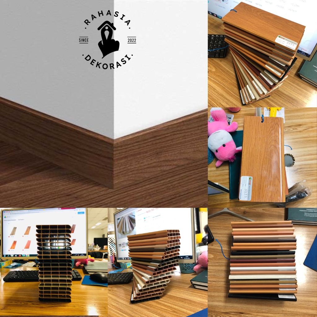 LIST LANTAI | LIST DINDING | LIST PLANK PVC | SKIRTING | PLINT PVC | LIST PARKIT MOTIF KAYU