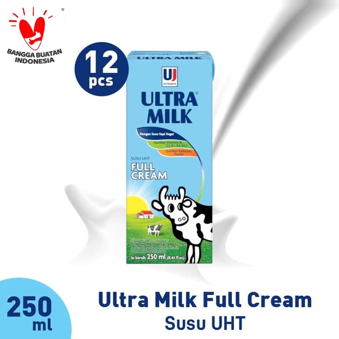 

Ee5F10 Ultra Milk Susu Uht Full Cream 12X250Ml 6Gddv