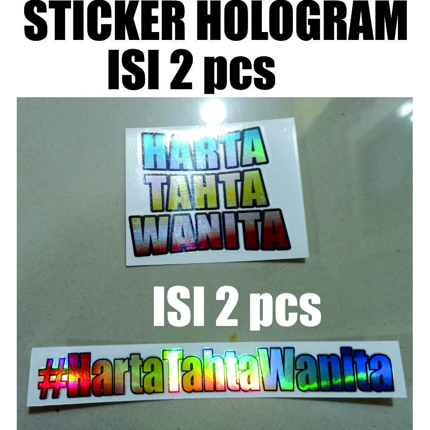 

STICKER CUTTING BAHAN HOLOGRAM HARTA TAHTA WANITA