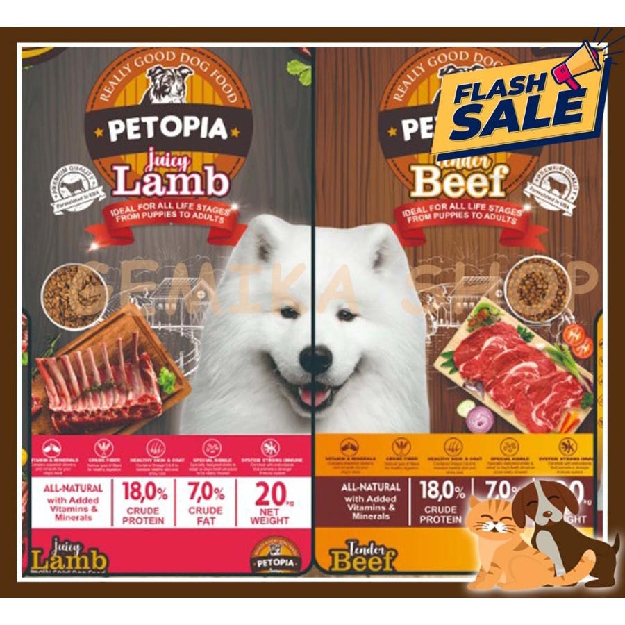 MAKANAN ANJING PETOPIA DRY DOG FOOD 20 KG