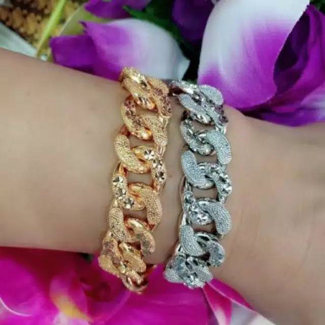 Xuping Gelang tangan dewasa rantai sisik cantik gold / silver