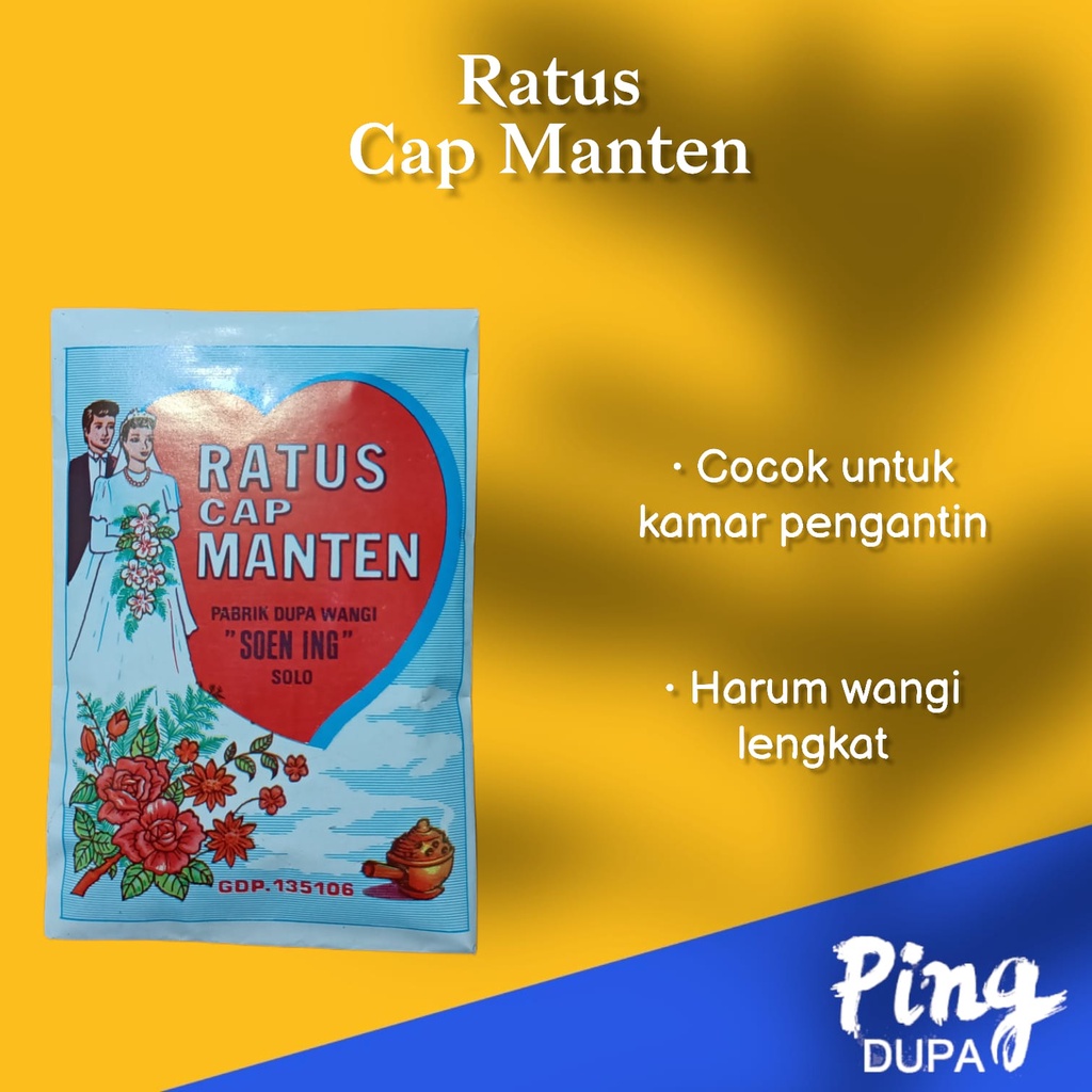 Ratus Bubuk Dupa Cap Manten Resep Keraton Kuno Wangi Semerbak