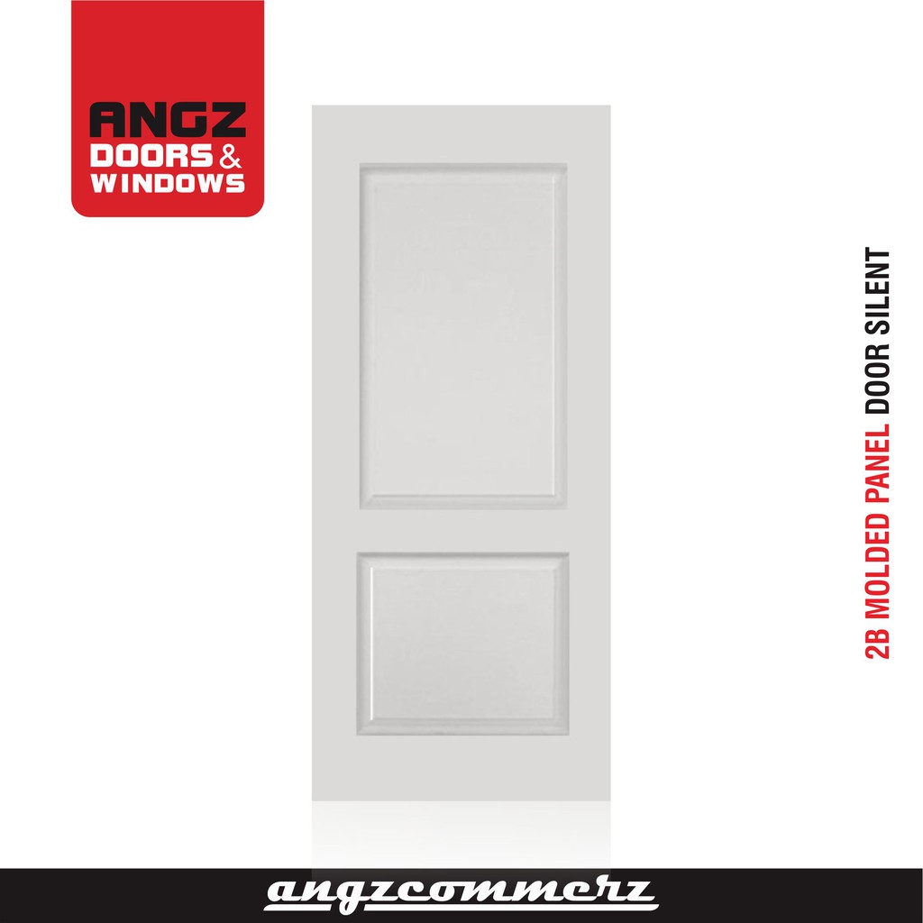 ANGZ PINTU RUMAH ANGZDOOR MOULDED PANEL SILENT HDF SKIN DOOR