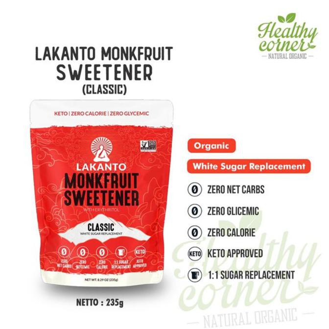 

Lakanto Monkfruit Sweetener with Erythritol - Keto - Classic 235 g TERMURAH