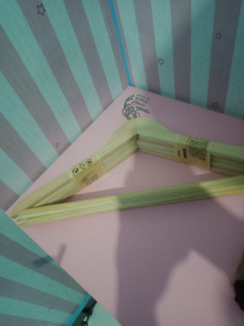 Gantungan Hopa Clothes Hanger  Isi 5 Pcs Gantungan Baju Kayu (hhl-128) Terlaris