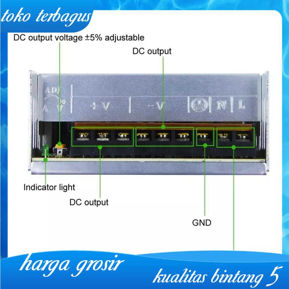 Power Supply Adaptor Switching Trafo LED Strip 12V 5A 12 Volt 5 Ampere 10A 10 Ampere