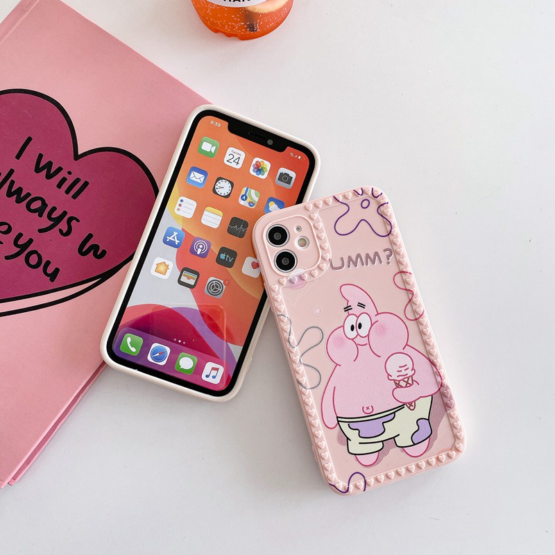 Love Frame SpongeBob &amp; Patrick Star Soft Case HP OPPO A53 A33 A31 A5 A9 2020 A15 A15S A35 A16 A54 A55 A3S A52 A92 A57 A39 F1S F9 Pro A7 A5S A12 A11K F11 K3 K5 Reno 5 Realme C1 X XT VIVO Y11 Y12 Y12i Y15 Y17 Y12S Y20 Y20A Y20S Y20i Y50 Y30 Y30i Y83 Y81 Y91