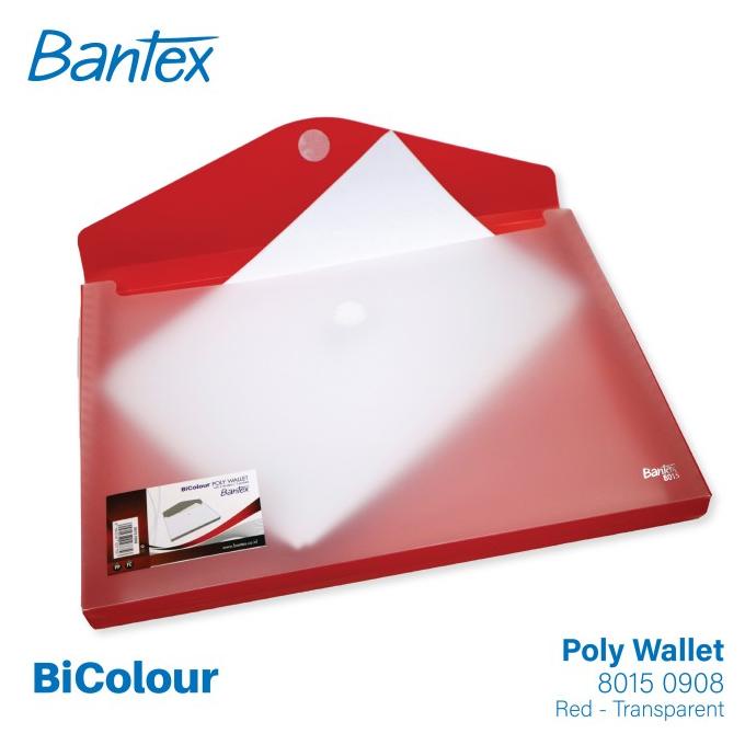 

populer] Bantex Bicolour Polly Wallet - 2 Divider #8015