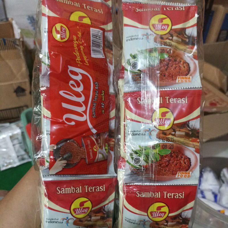

sambal terasi 1 renceng (10 sachet)