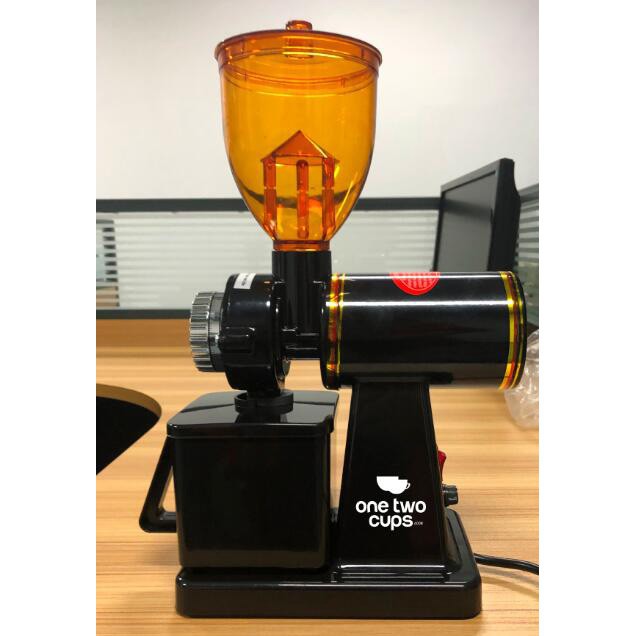 OneTwoCups Penggiling Kopi Electric Coffee Grinder 600N Black | grinder biji kopi elektrik Bijian Cofee Grab Medan