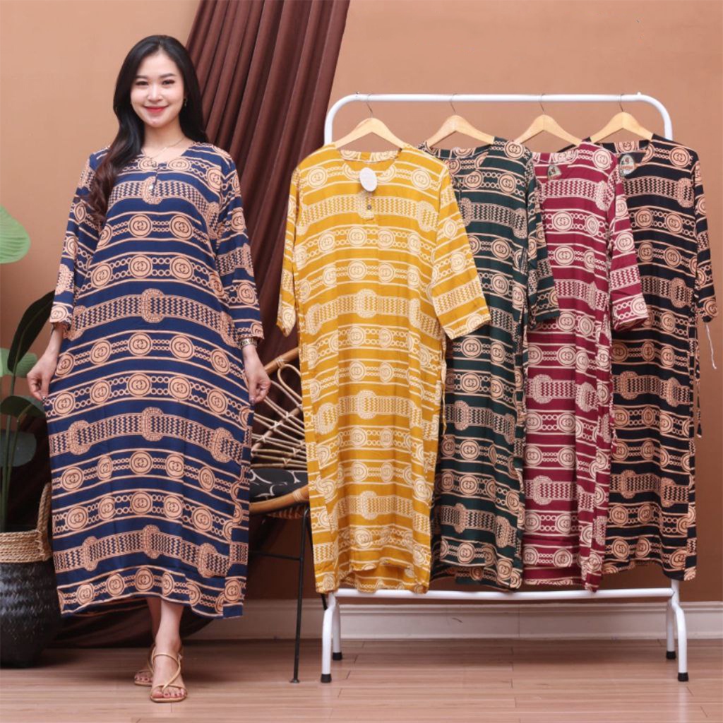 DASTER PANJANG BUSUI - DADA KANCING PANJANG SEMATA KAKI KEKINIAN ADEM MURAH LENGAN PANJANG-CBT - Gucci