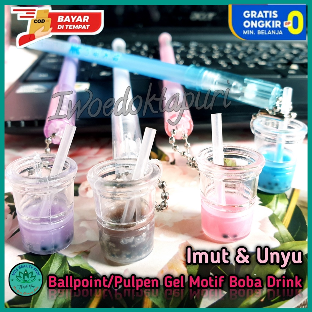 

Pulpen Karakter Gantungan Boba Drinks Warna Warni Ballpoint Bulpen Unik Karakter Lucu Korea Import Viral Harga Grosir Promo Murah Bisa Cod
