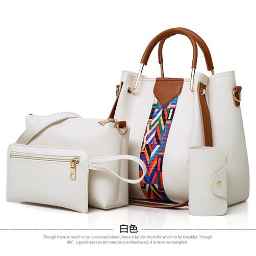 201194 Handbag Cewek Tas Fashion Wanita Import 4 in 1 CR7628 BTH3108 BQ3155 175542 LT1691