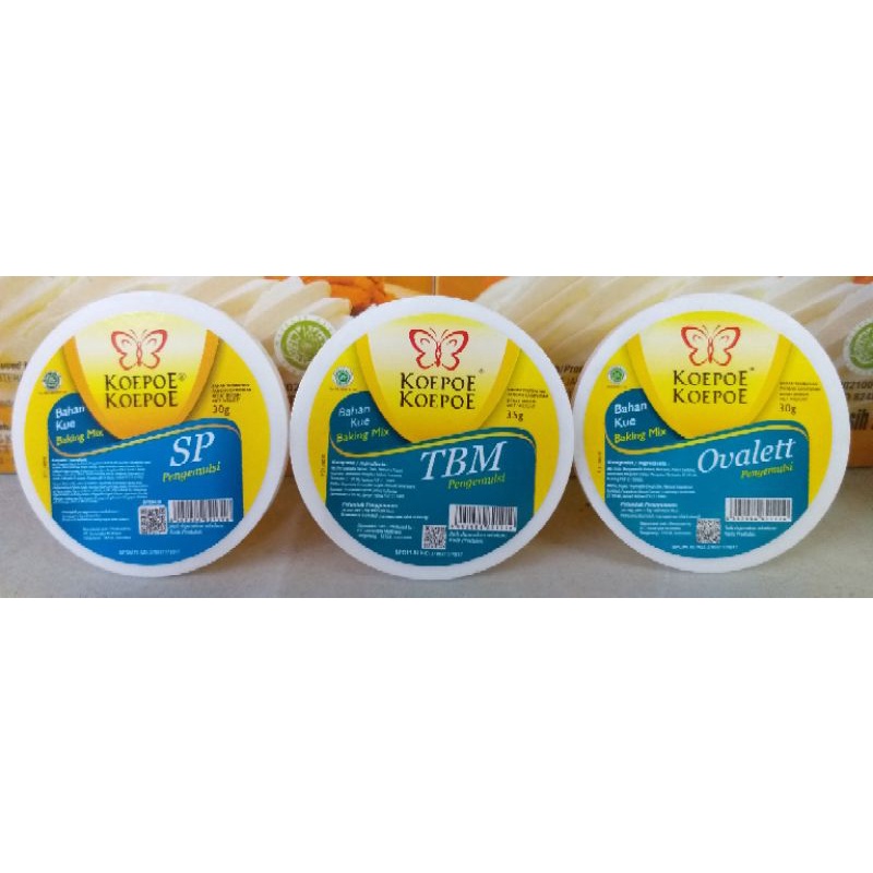 

KZ - koepoe koepoe TBM , SP & OVALETT bahan kue 30g , 35g