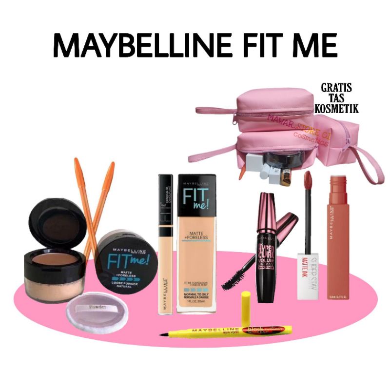 Maybelline Fit Me Paket Kosmetik Lengkap