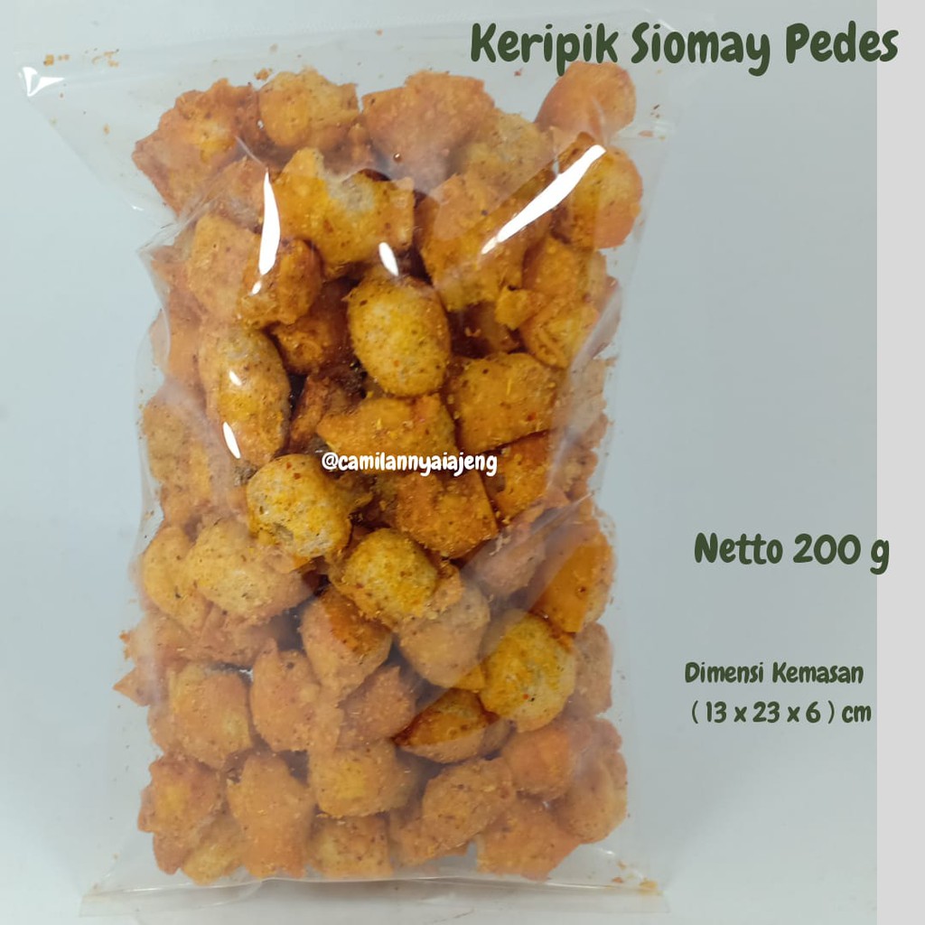 

Kerupuk Keripik Siomay Mini Kering Balado Original Gurih 200 g