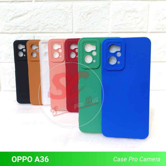 Case Slim Matte Pro Camera Oppo A36 - SC