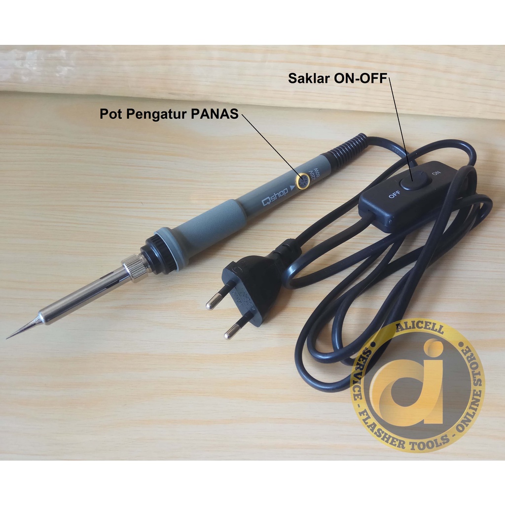 Solder Station Qshop Original 60W Dengan pot Pengatur Panas